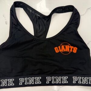 Victoria’s Secret Black and Orange GIANTS Sports Bra